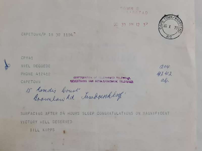 x5 Circa 1970 Telegrams