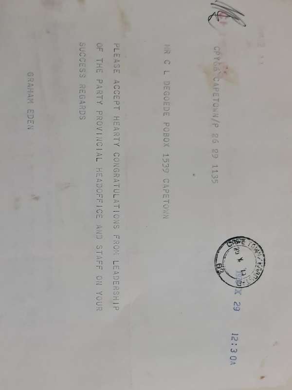 x5 Circa 1970 Telegrams