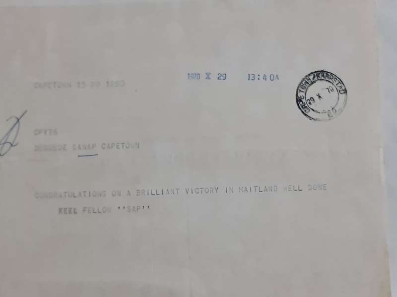x5 Circa 1970 Telegrams