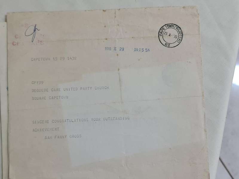 x5 Circa 1970 Telegrams