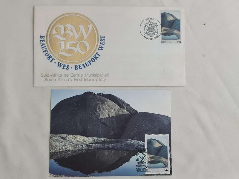 Beaufort West RSA 14 cent stamp.