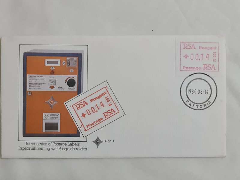 Introduction of Postage Labels 1986