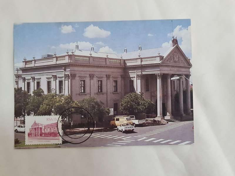 Postcard: 1984-04-02 Kimberley Town Hall  RSA. 11 cents Stamp