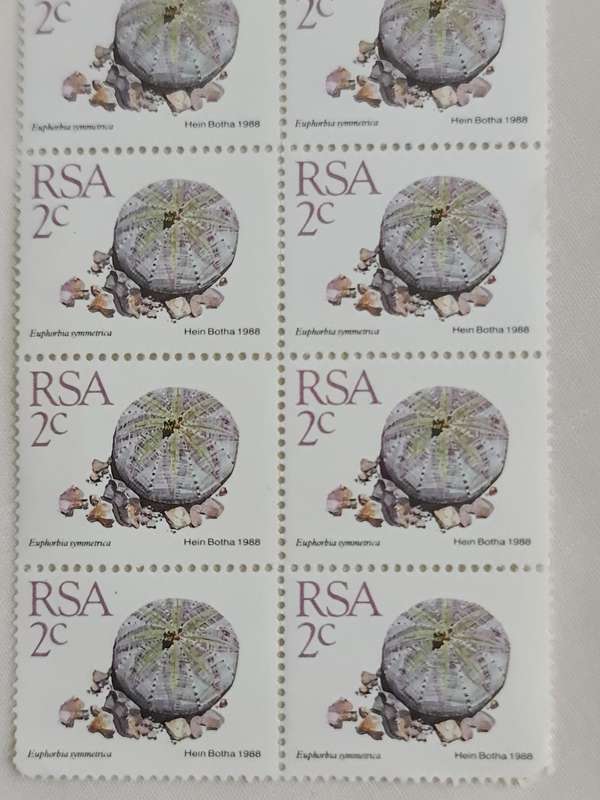 Succulents RSA 1988 2 cent stamps
