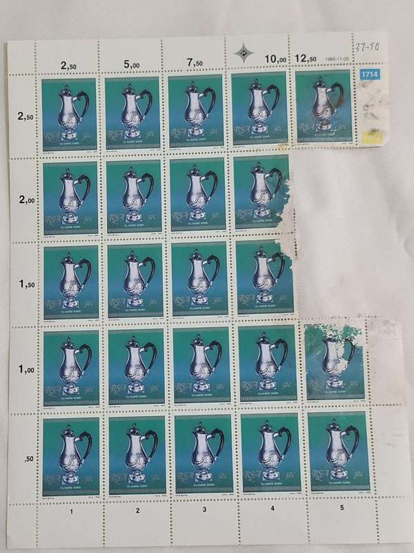 Ou Kaapse Silver RSA 1985 50cent stamps