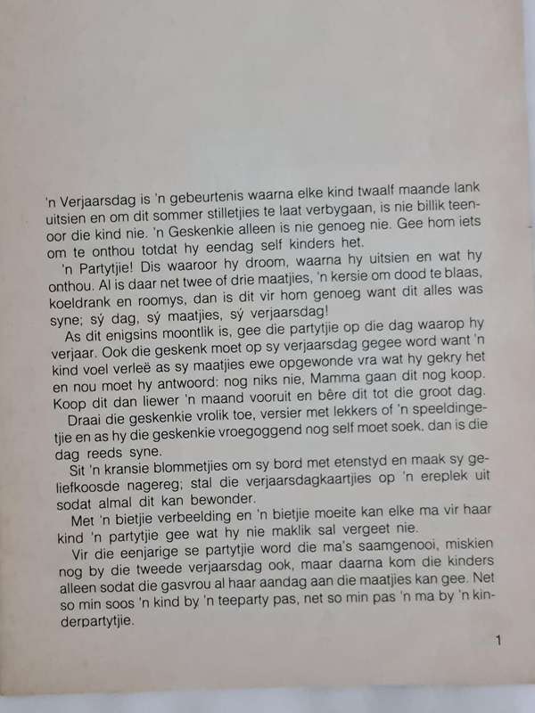 Kinderpartytjies deur Lidia van Niekerk