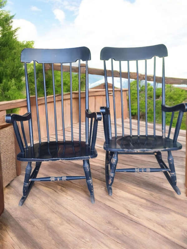 Two Colonial style Rocking Chairs