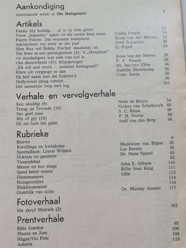 Huisgenoot 7 Maart 1975: Pierre Fourie