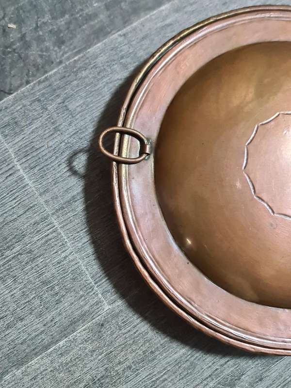 De Klerk Copper Bed Warmer with wooden handle