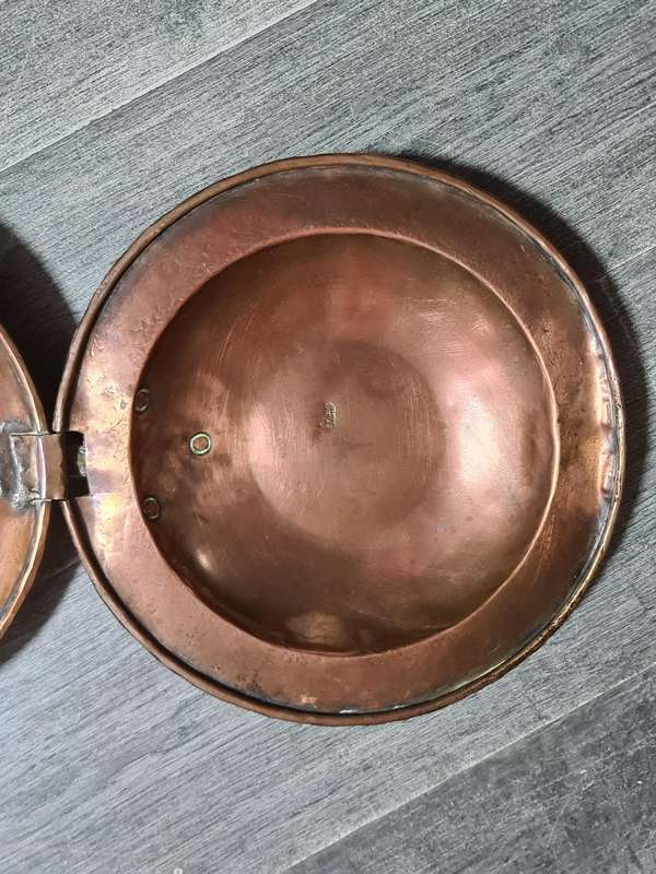 De Klerk Copper Bed Warmer with wooden handle