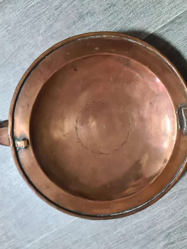 De Klerk Copper Bed Warmer with wooden handle