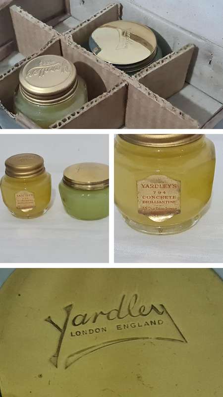 Yardley Lavender Brilliantine Jars with original box