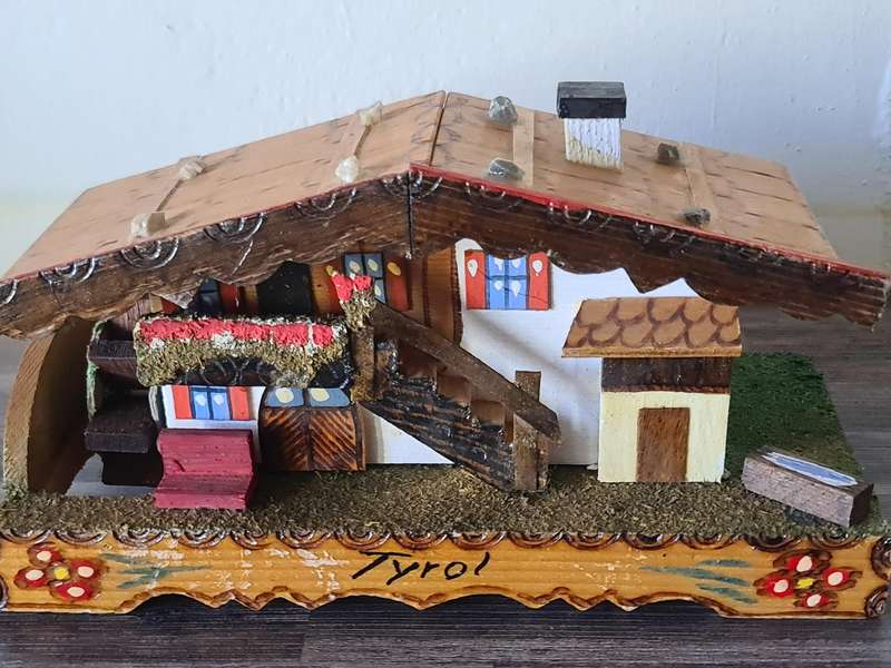 Swiss chalet with Reuge music box