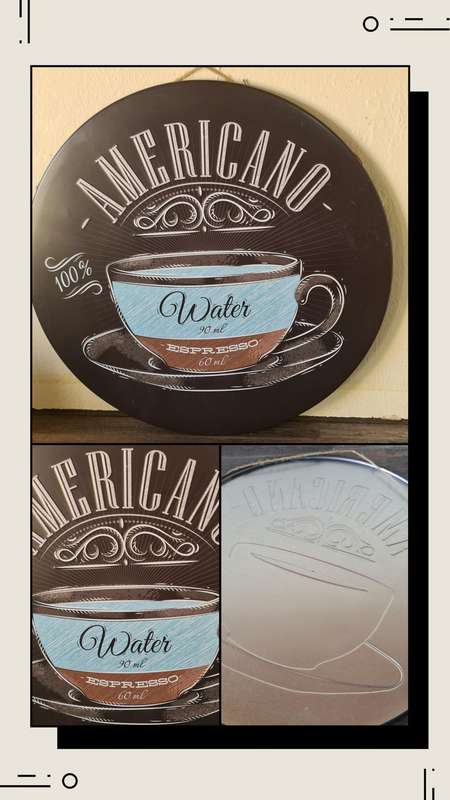 Americans Tin Coffee Sign.