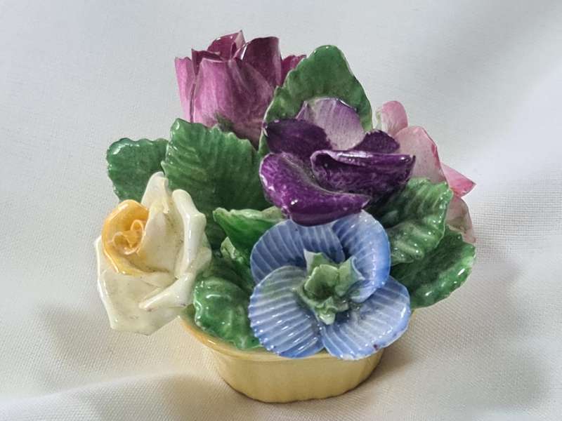 Three Coalport flower bouquet