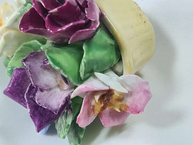 Three Coalport flower bouquet
