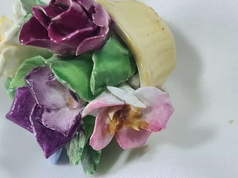 Three Coalport flower bouquet