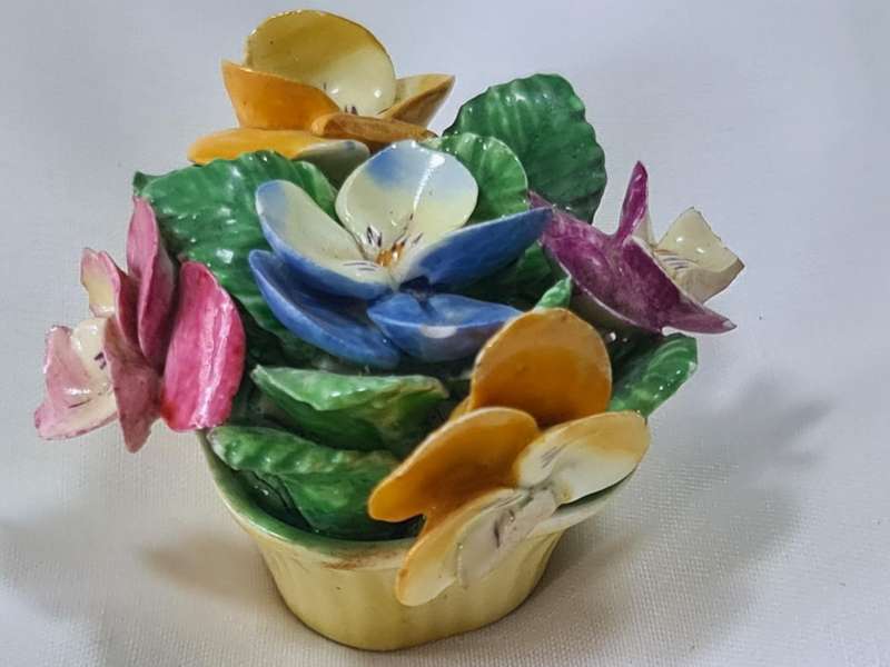 Three Coalport flower bouquet