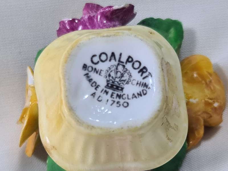 Three Coalport flower bouquet