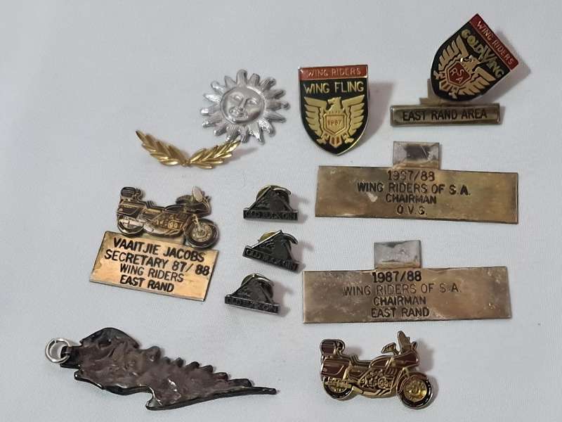 Mixed biker badges