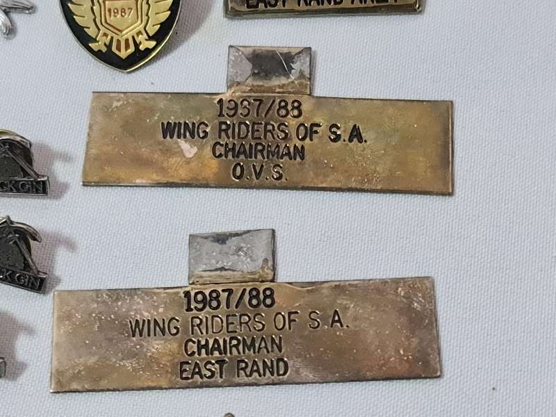 Mixed biker badges