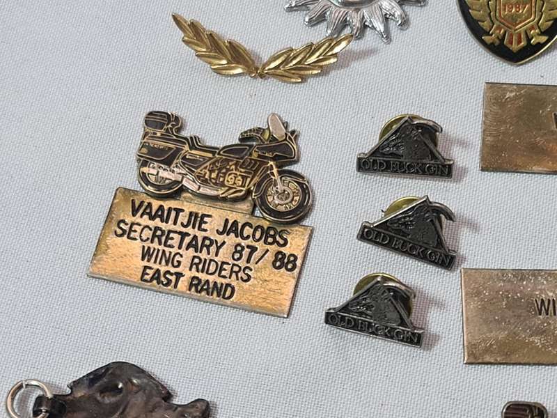 Mixed biker badges