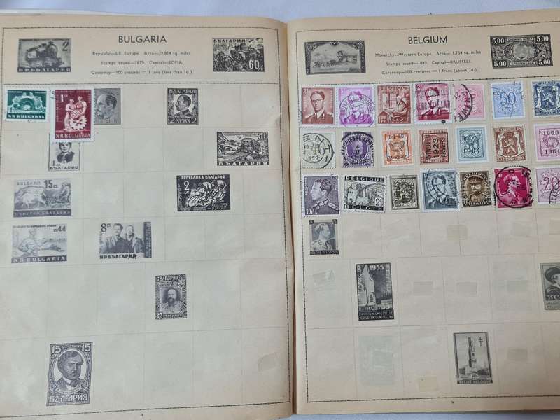 Two vintage Stamp books