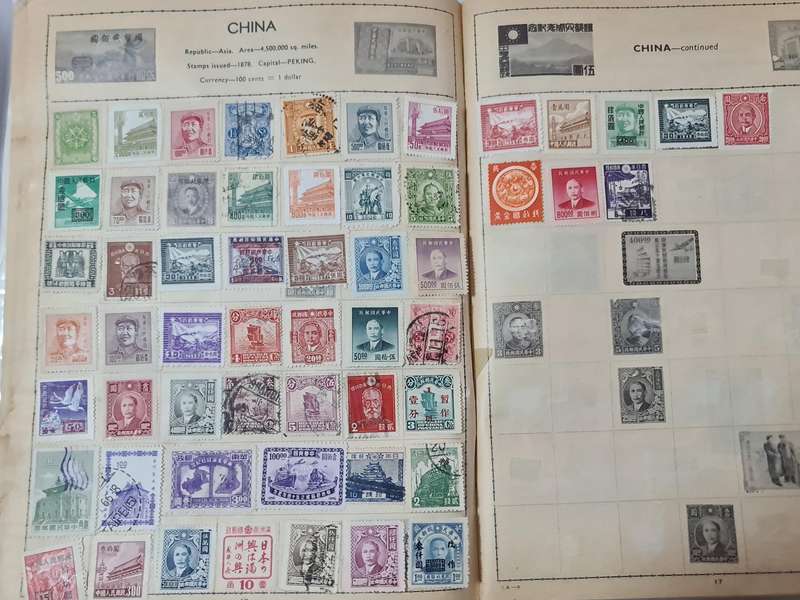 Two vintage Stamp books