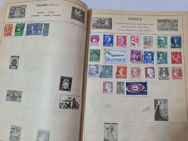 Two vintage Stamp books