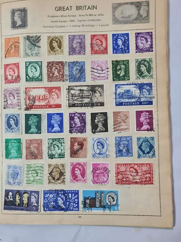 Two vintage Stamp books
