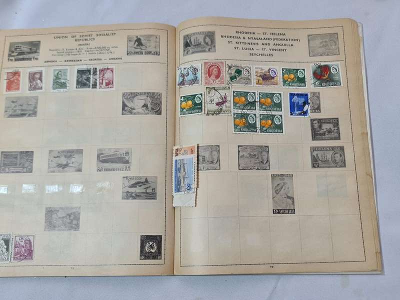 Two vintage Stamp books