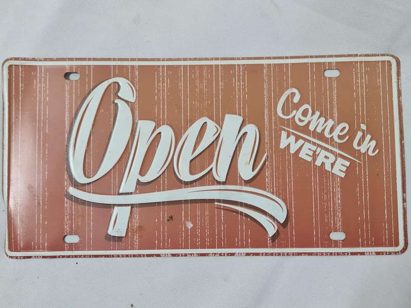 Four Metal signs for a mancave