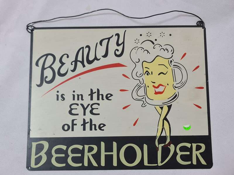 Four Metal signs for a mancave