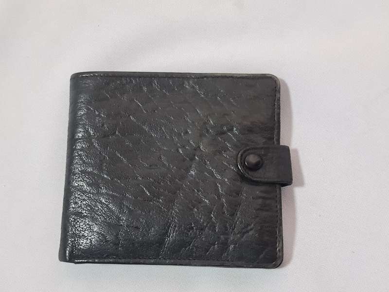 Genuine Wild Buffalo leather purse, hand made.