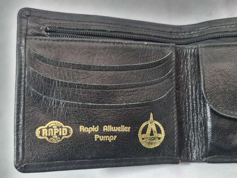 Genuine Wild Buffalo leather purse, hand made.