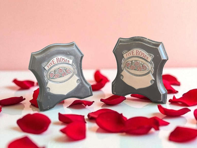 Two 5 Roses Advertising counter signs