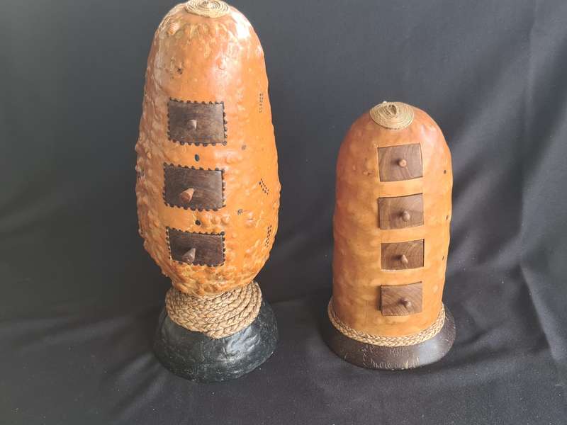 Two Callabash display items with small drawers