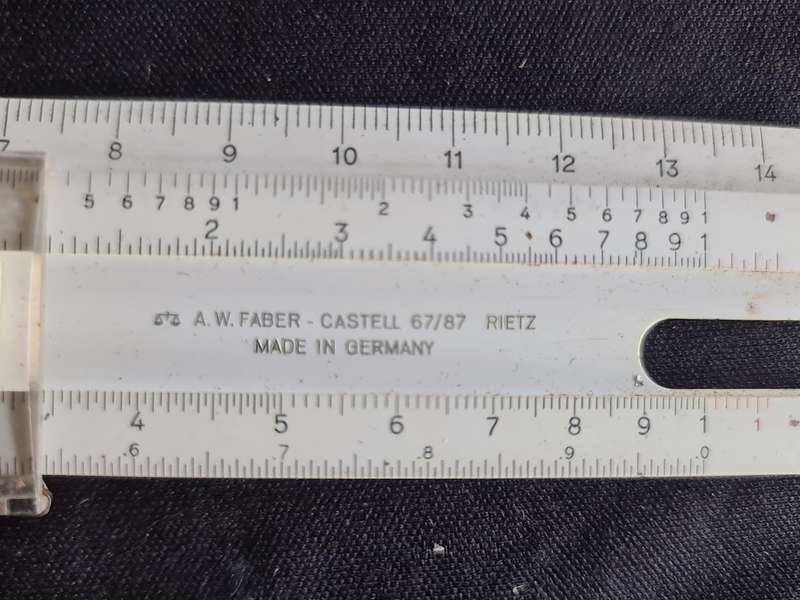 A.W. Faber - Castell 67/87 and Blundell-Omega Slide ruler