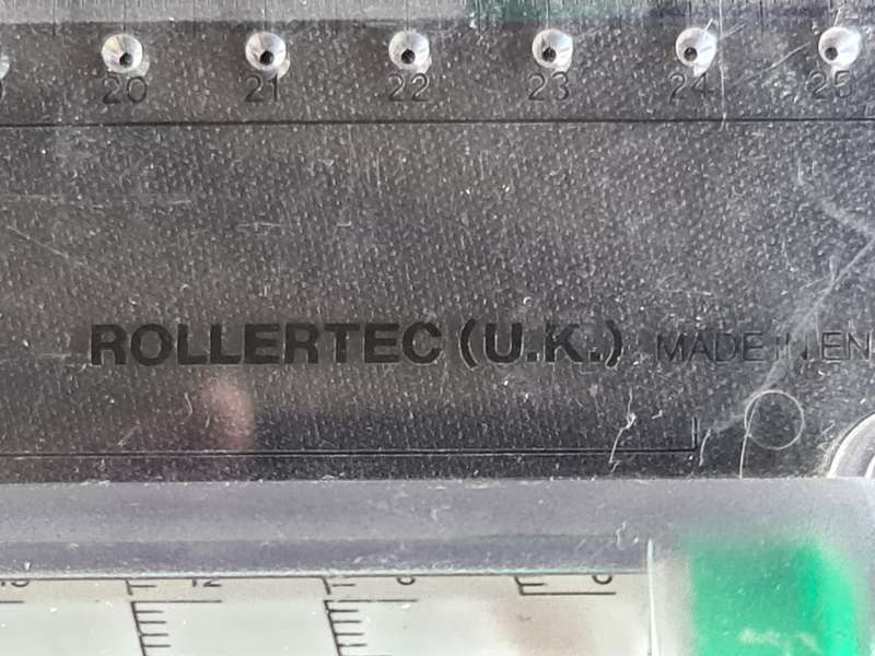 X2 Rollertec (UK) Made in England. Roller ruler.