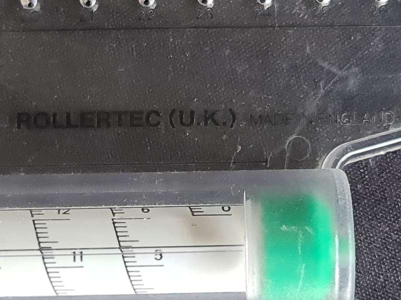 X2 Rollertec (UK) Made in England. Roller ruler.