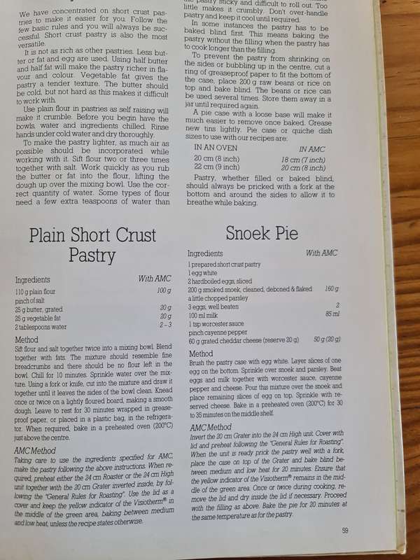 Book: Easy Cooking, The Dutch influence on South African cooking. Recipe book.