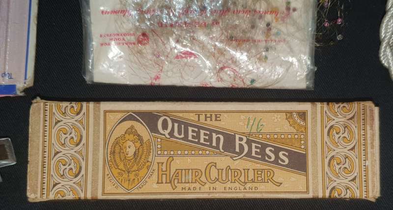 Vintage hair dressing items