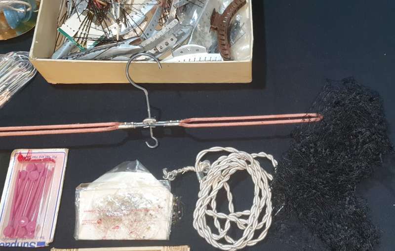 Vintage hair dressing items