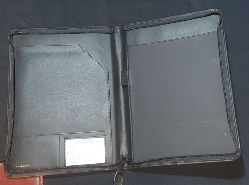 Three Vintage leather folders