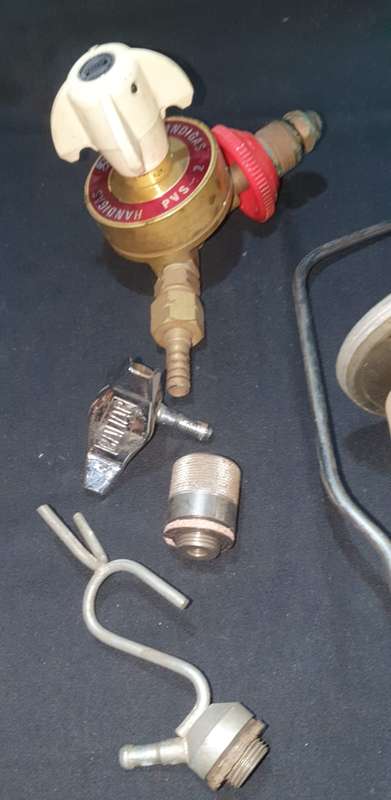 Vintage Gas lamp and accessories