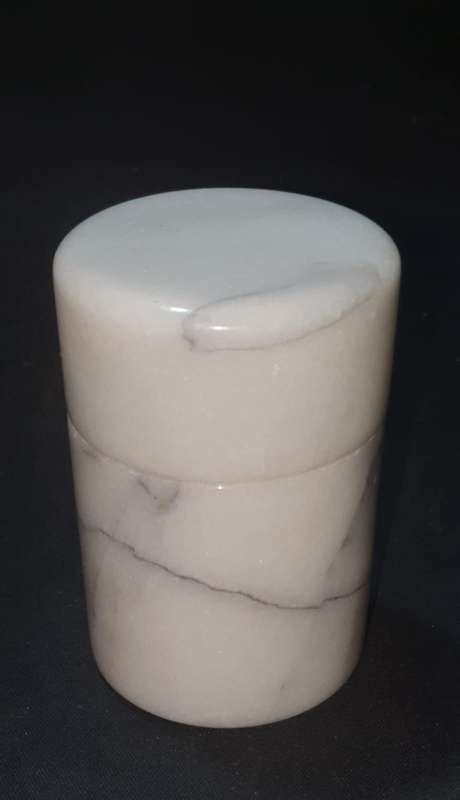 Vintage salt marble container
