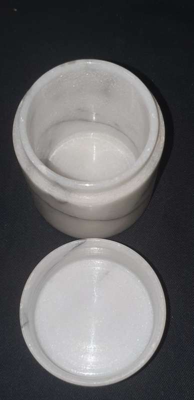 Vintage salt marble container