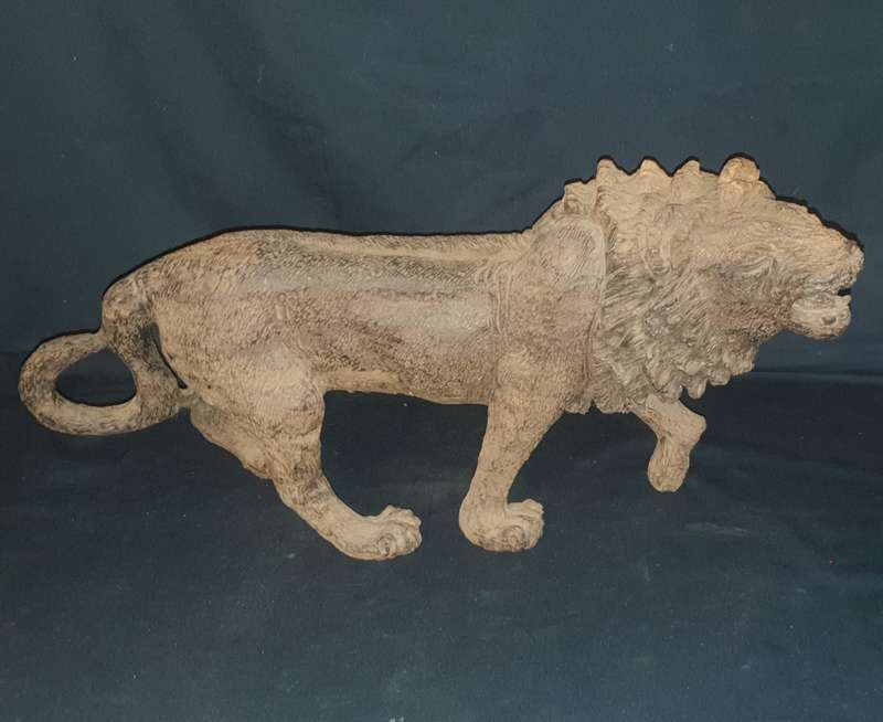 Large Wooden carved Lion