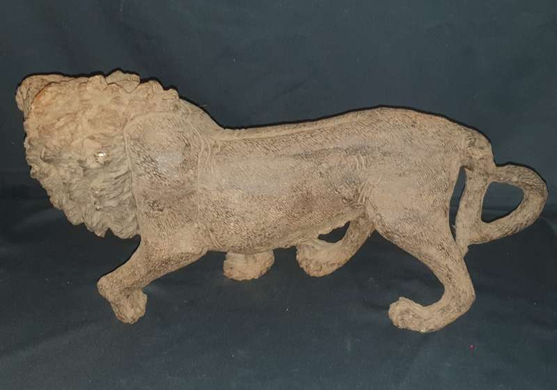 Large Wooden carved Lion