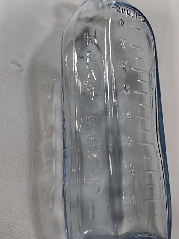 Tuffy blue baby glass bottle